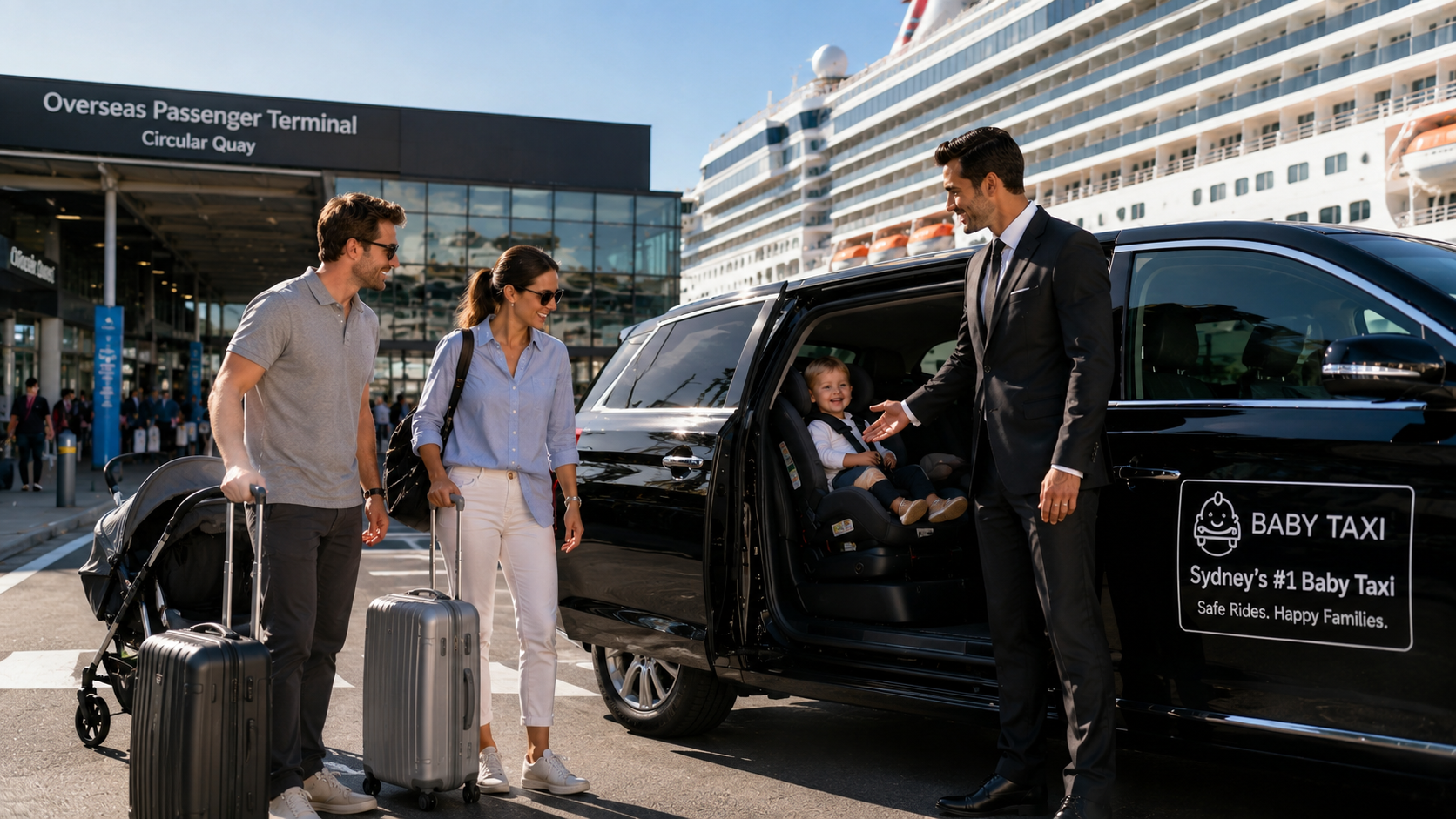 Sydney’s #1 Baby Taxi for Cruise Terminal Pickups & Drop-offs