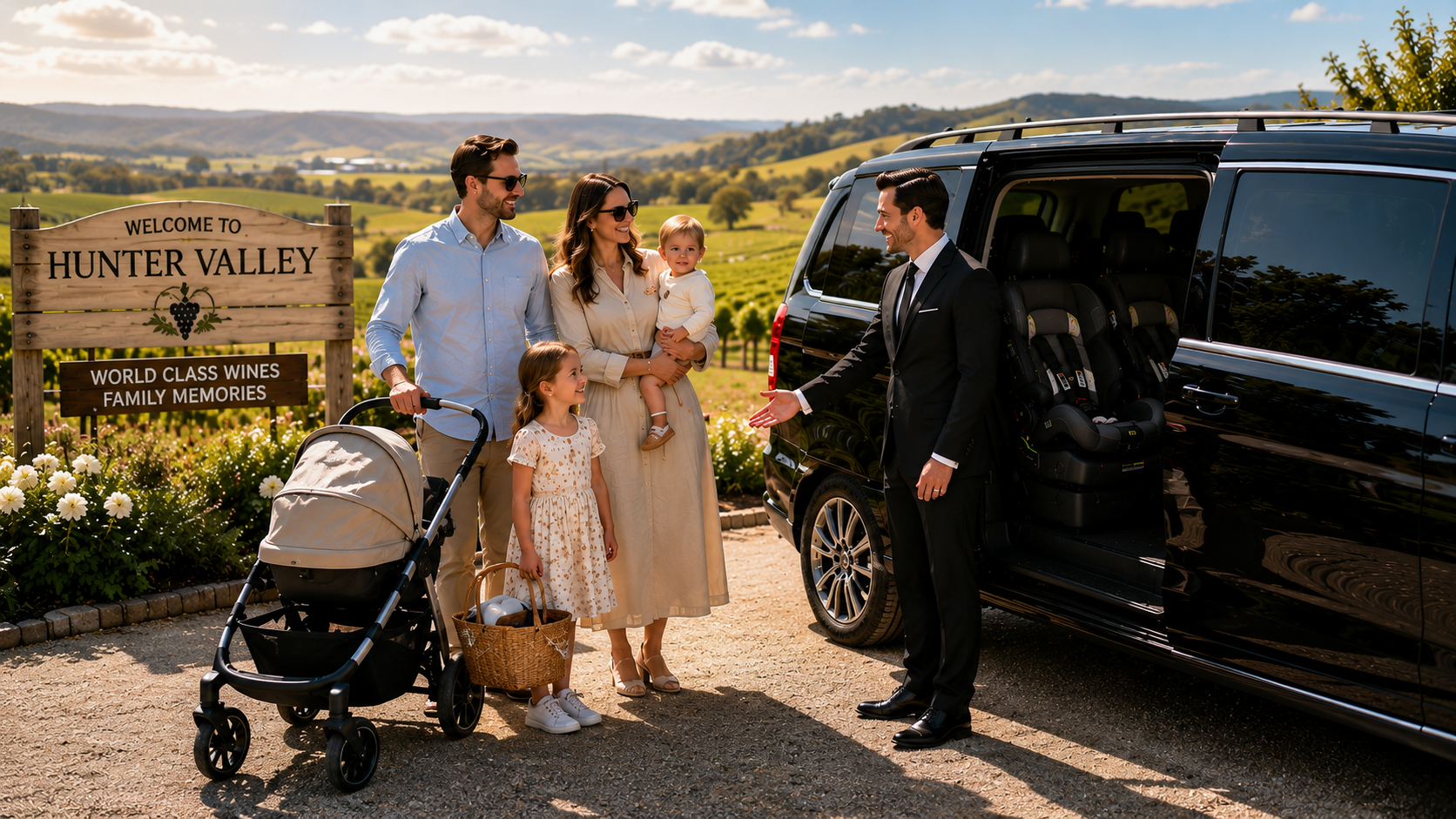 Sydney’s #1 Baby Taxi for Private Hunter Valley Family Tours