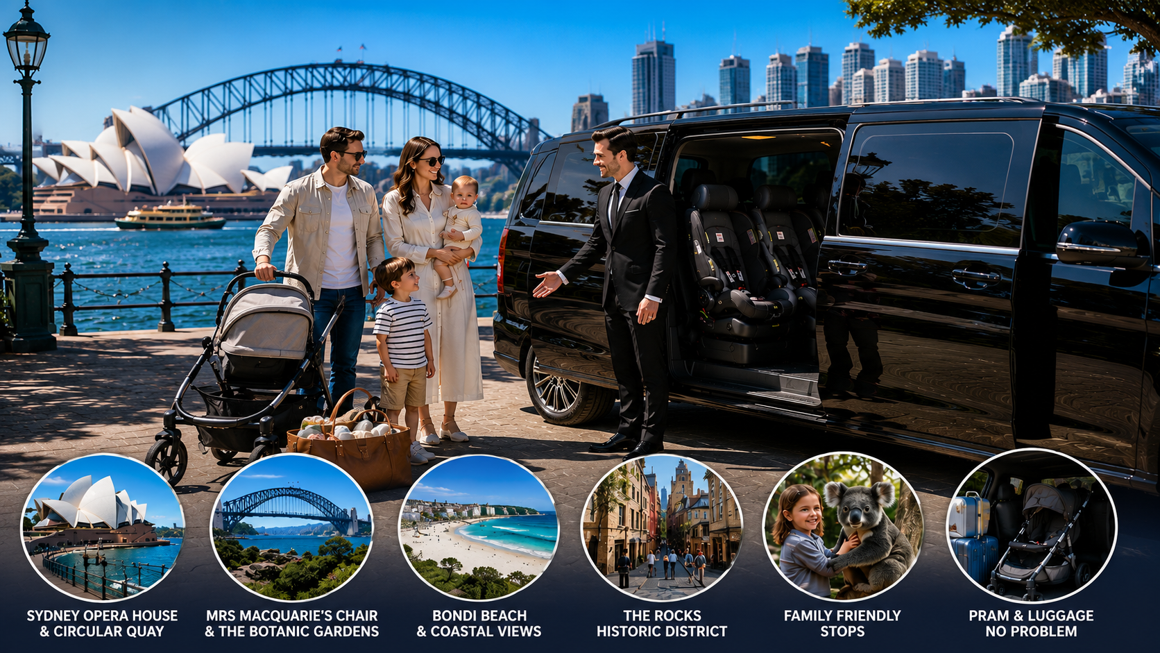 Sydney’s #1 Baby Taxi for Private City Sightseeing Tours